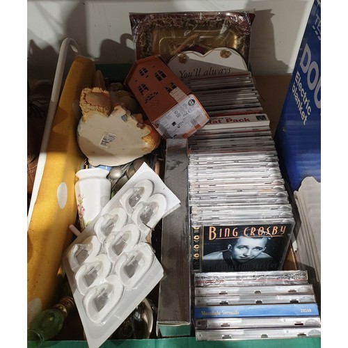 382 - Two boxes including new cassettes and writeable CDs. No shipping. Arrange collection or your own pac... 