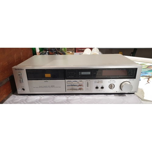 458 - A vintage Technics M216 cassette deck. No shipping. Arrange collection or your own packer and shippe... 