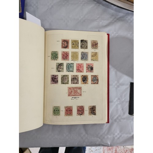 211 - A stamp album containing Penny Reds and one other book containing antique American stamps. UK shippi... 