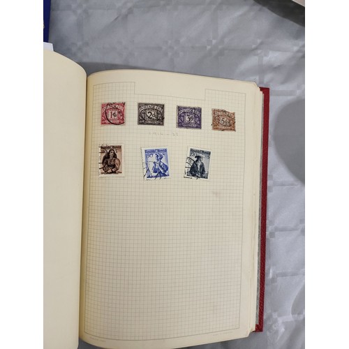 211 - A stamp album containing Penny Reds and one other book containing antique American stamps. UK shippi... 