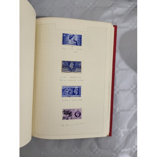 211 - A stamp album containing Penny Reds and one other book containing antique American stamps. UK shippi... 