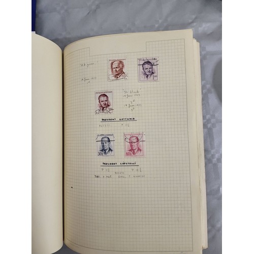 211 - A stamp album containing Penny Reds and one other book containing antique American stamps. UK shippi... 