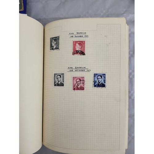 211 - A stamp album containing Penny Reds and one other book containing antique American stamps. UK shippi... 