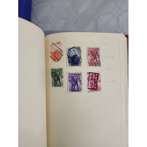 211 - A stamp album containing Penny Reds and one other book containing antique American stamps. UK shippi... 