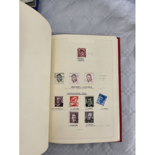 211 - A stamp album containing Penny Reds and one other book containing antique American stamps. UK shippi... 