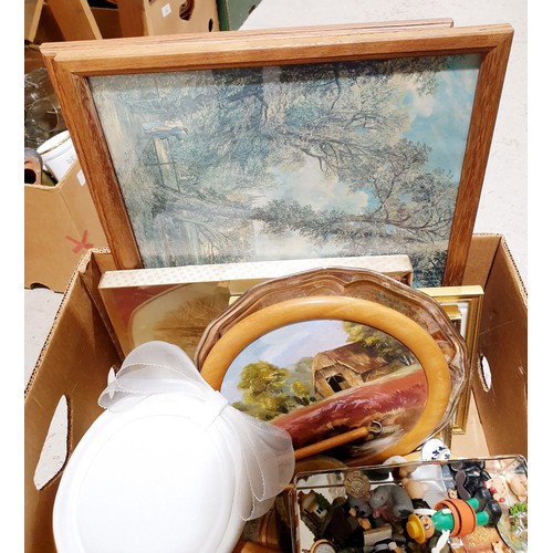 24 - A box including framed pictures. No shipping. Arrange collection or your own packer and shipper, ple... 