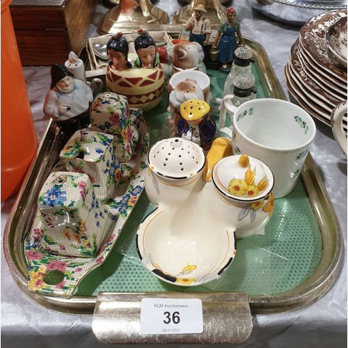 36 - Vintage cruet sets and assorted. No shipping. Arrange collection or your own packer and shipper, ple... 