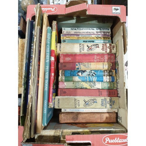 40 - A box of children's books including Enid Blyton. UK shipping £14.