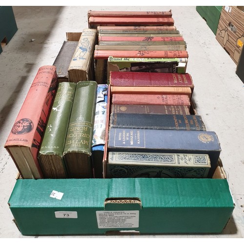 73 - A box of vintage books. No shipping. Arrange collection or your own packer and shipper, please.