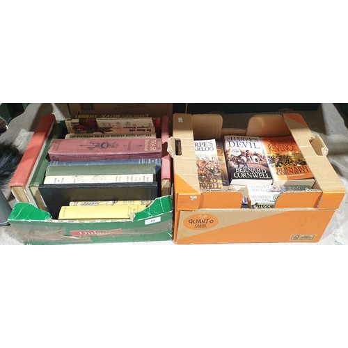 77 - Two boxes of vintage and later books. No shipping. Arrange collection or your own packer and shipper... 