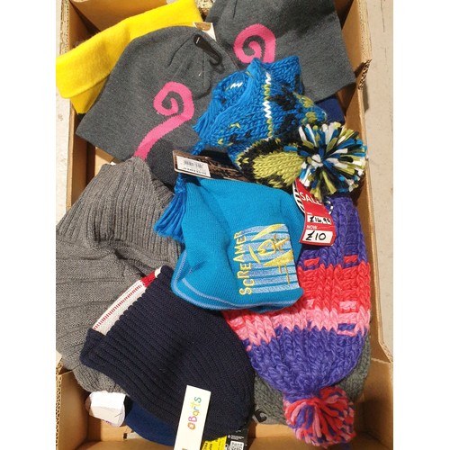 80 - A box of new hats. UK shipping £14.