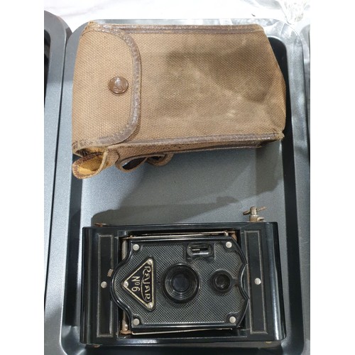 83 - A vintage Bakelite Rajar No. 6 folding camera. UK shipping £14.