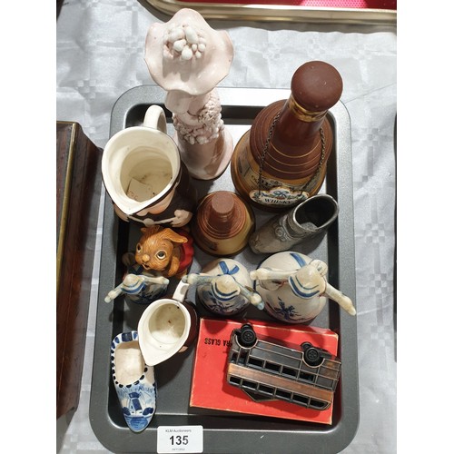 135 - Wade Bell's decanter bottles and assorted. No shipping. Arrange collection or your own packer and sh... 