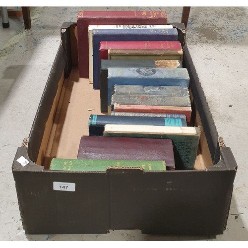 147 - A box of vintage books including 