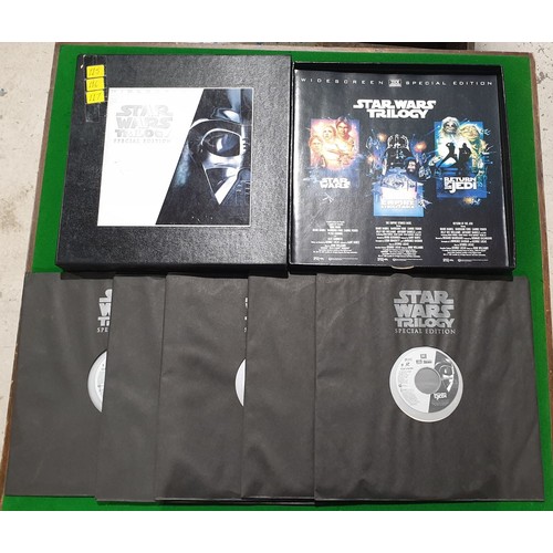 148 - The Star Wars Trilogy on LaserDisc, wide screen edition. UK shipping £14.