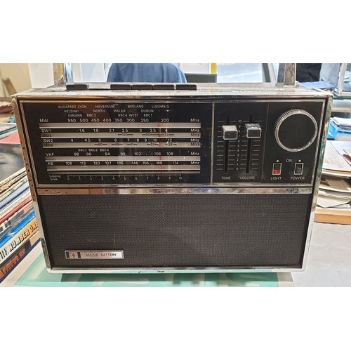 156 - A vintage Bush radio and one other radio. No shipping. Arrange collection or your own packer and shi... 