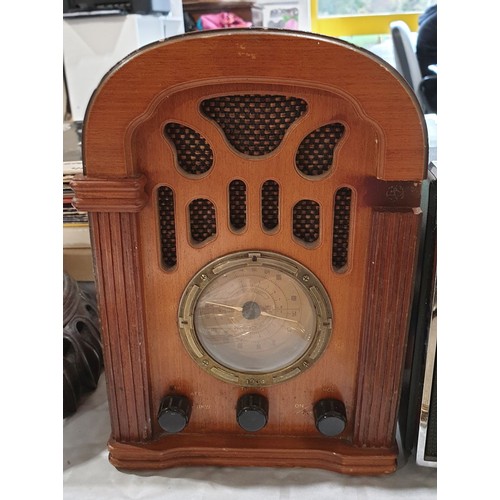 156 - A vintage Bush radio and one other radio. No shipping. Arrange collection or your own packer and shi... 