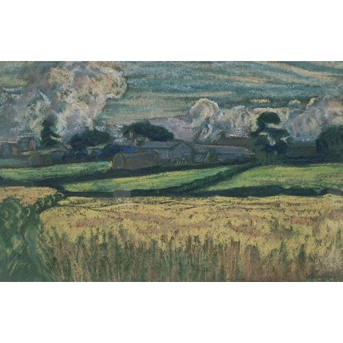 180 - George Anderson Short (Halifax artist): a mixed media landscape, 6.5