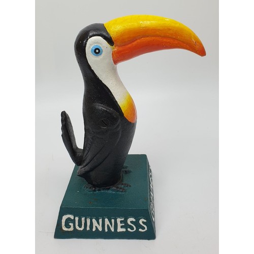 203 - A cast iron Guinness toucan, height 7.5