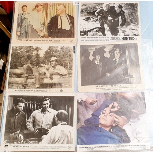 207 - A selection of vintage cinema lobby cards. UK shipping £14.