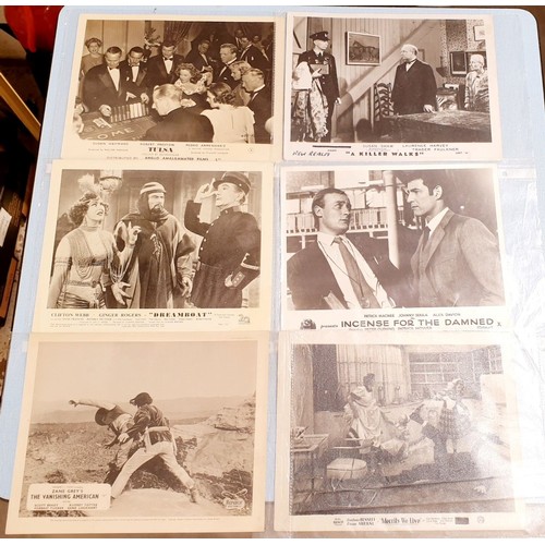 207 - A selection of vintage cinema lobby cards. UK shipping £14.