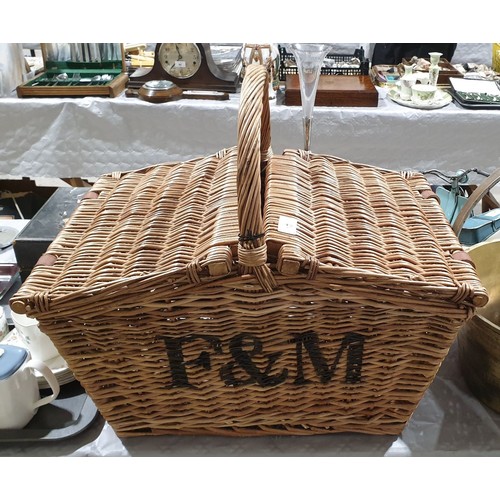 13 - A large Fortnum and Mason hamper, width 20.25