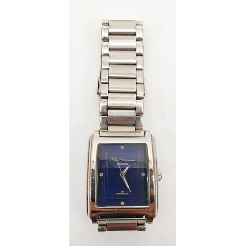 345 - A gentleman's Ben Sherman quartz wrist watch R315, working order. UK shipping £14.