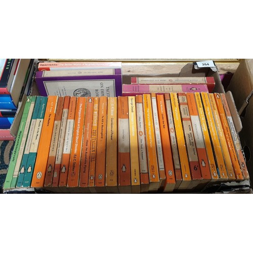 264 - A selection of vintage Penguin paperback books. UK shipping £14.