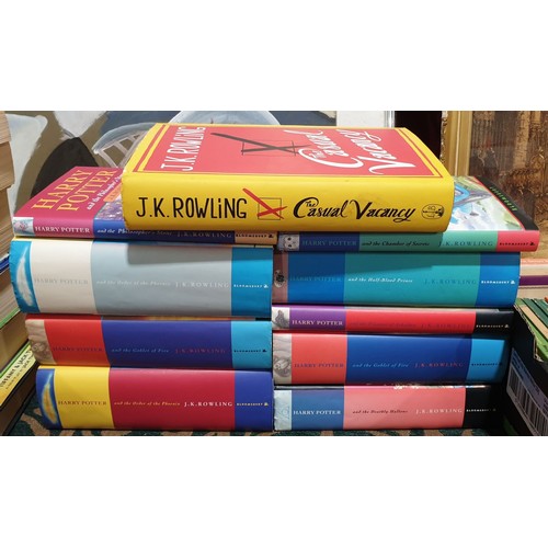 267 - Rowling, J. K., nine hardback Harry Potter books including first editions and The Casual Vacancy fir... 