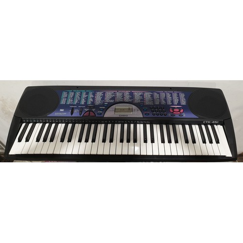 272 - A Casio CTK-451 keyboard with stand. No Shipping. Arrange collection or your own packer and shipper,... 