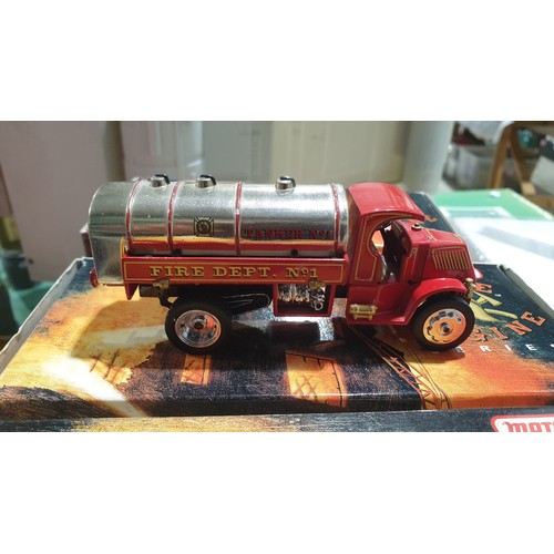 531 - Six boxed Models of Yesteryear fire engines. UK shipping £14.