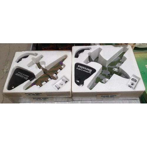 532 - Three military Giants of the Sky die cast model aircraft. UK shipping £14.