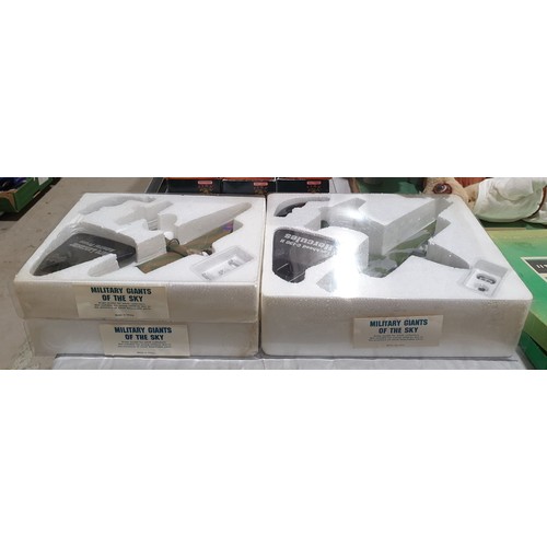 532 - Three military Giants of the Sky die cast model aircraft. UK shipping £14.