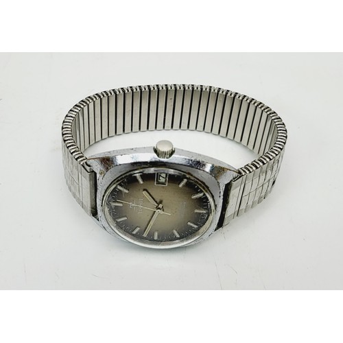 344 - A vintage gentleman's automatic Tissot Seastar wrist watch, working order. UK shipping £14.