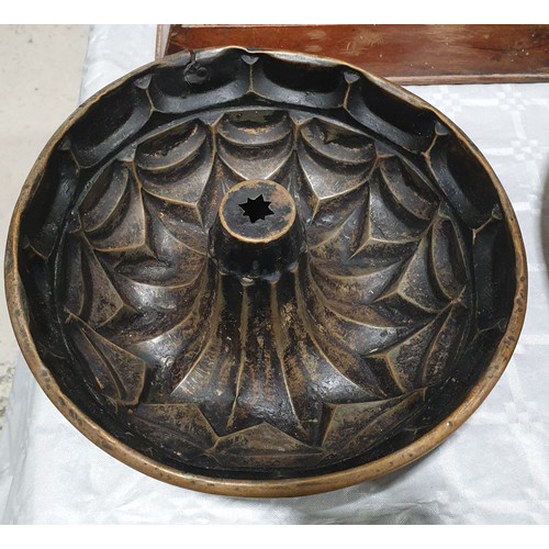 18 - An antique copper food mould, diameter 10.5