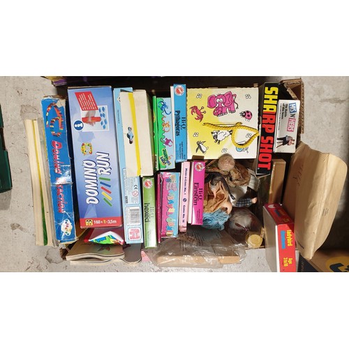 56 - A box of toys and games. No shipping. Arrange collection or your own packer and shipper, please.