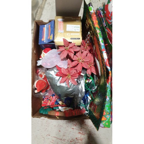 60 - A box of Christmas decorations. No shipping. Arrange collection or your own packer and shipper, plea... 