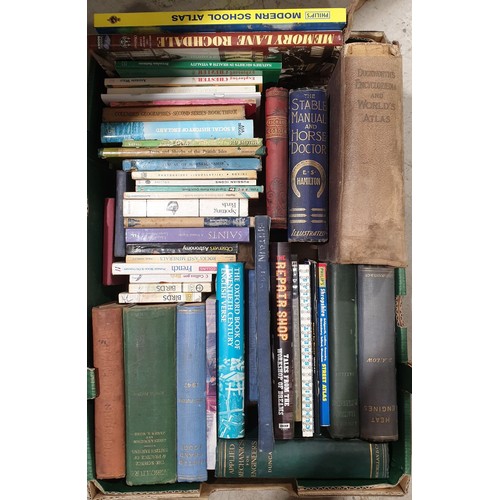 184 - A box of vintage and later books. No shipping. Arrange collection or your own packer and shipper, pl... 