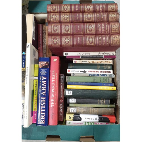 185 - A box of vintage and later books. No shipping. Arrange collection or your own packer and shipper, pl... 