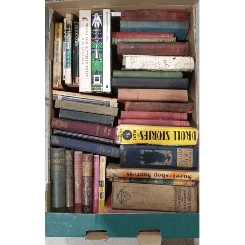 186 - A box of vintage and later books. No shipping. Arrange collection or your own packer and shipper, pl... 