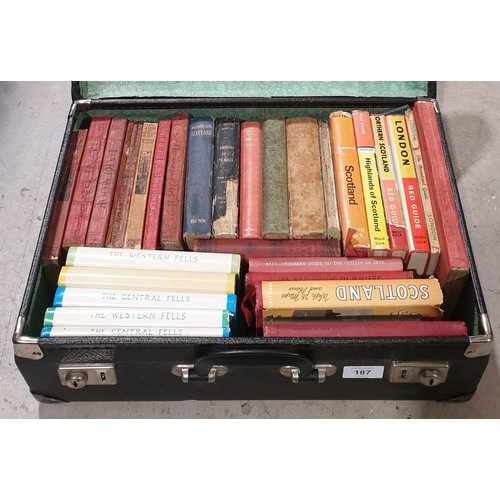 187 - A box of vintage books including Wainwright. No shipping. Arrange collection or your own packer and ... 