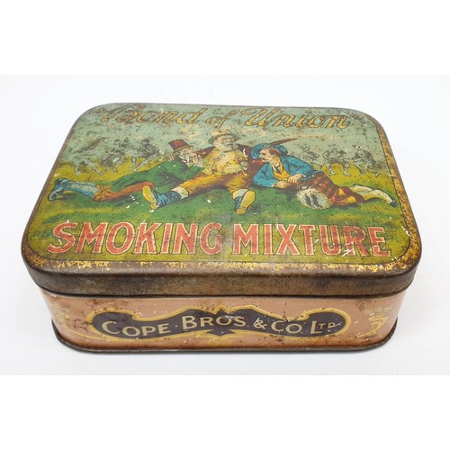 250 - A Cope Bros & Co Ltd Bond of Union Smoking Mixture tin, length 5