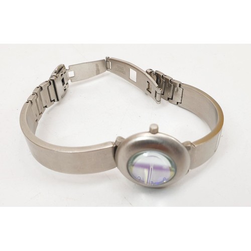 335 - A ladies Storm stainless steel quartz wrist watch. UK shipping £14.