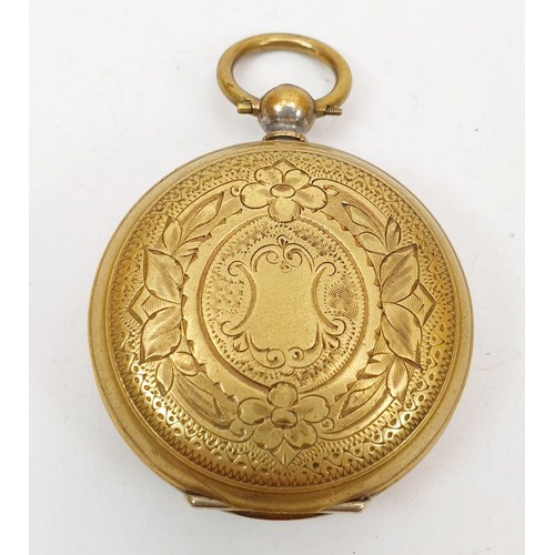 340 - An antique fob watch, diameter 1.5