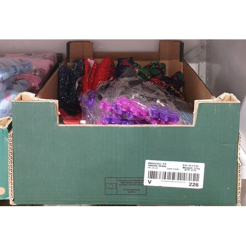 475 - A box of new in packet clothing items. UK shipping £14.