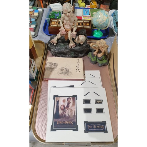 509 - Lord of the Rings toys and memorabilia. UK shipping £14.