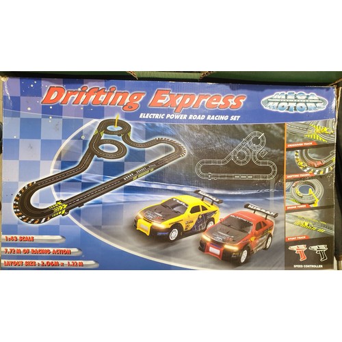 522 - A boxed Drifting Express slot car racing game. No shipping. Arrange collection or your own packer an... 