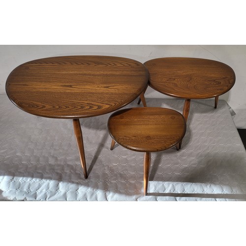 300 - A nest of three vintage Ercol 