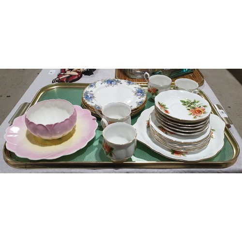 39 - A selection of ceramics including four Royal Albert 