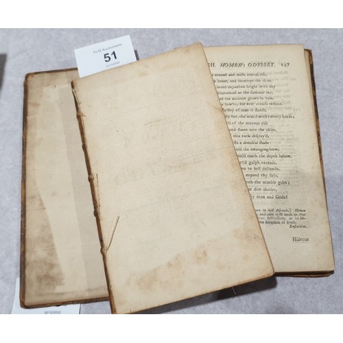 51 - Homer's Odyssey, Volume III, translated by Alexander Pope, 1725, A/F. UK shipping £14.